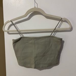 ALO RIBBED BANDEAU TOP